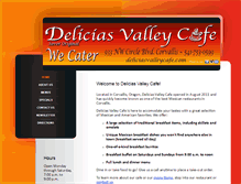 Tablet Screenshot of deliciasvalleycafe.com
